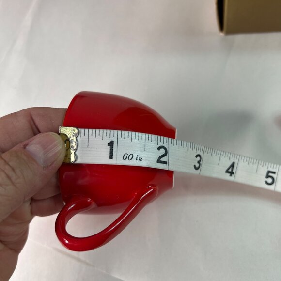 Williams-Sonoma Red Star Cup & Saucer Set Holiday Dessert Espresso Holiday - Picture 11 of 12